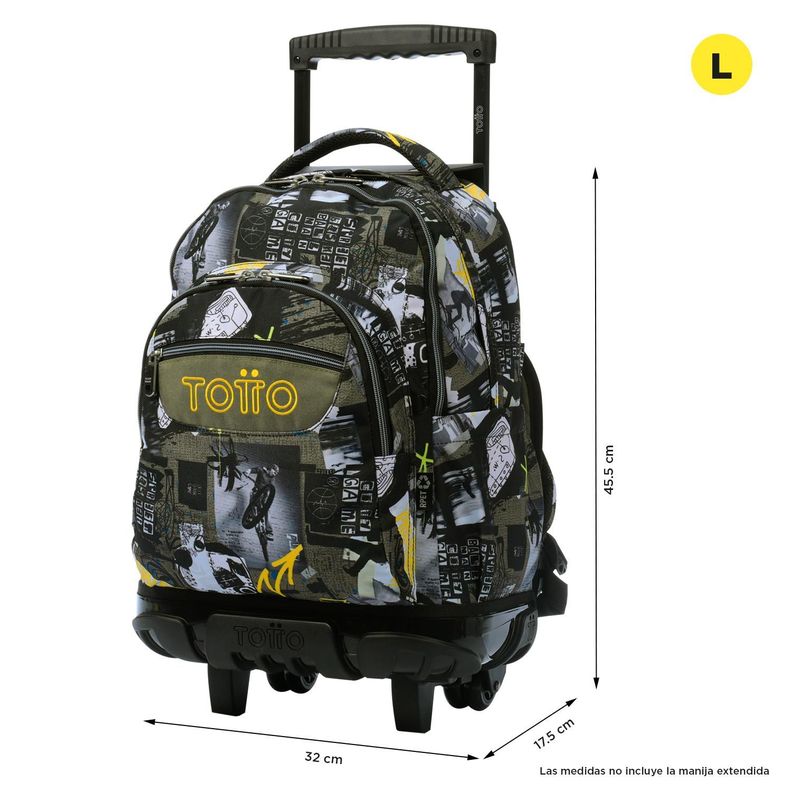 Mochila Escolar con Ruedas Bomper Renglon Baski-2
