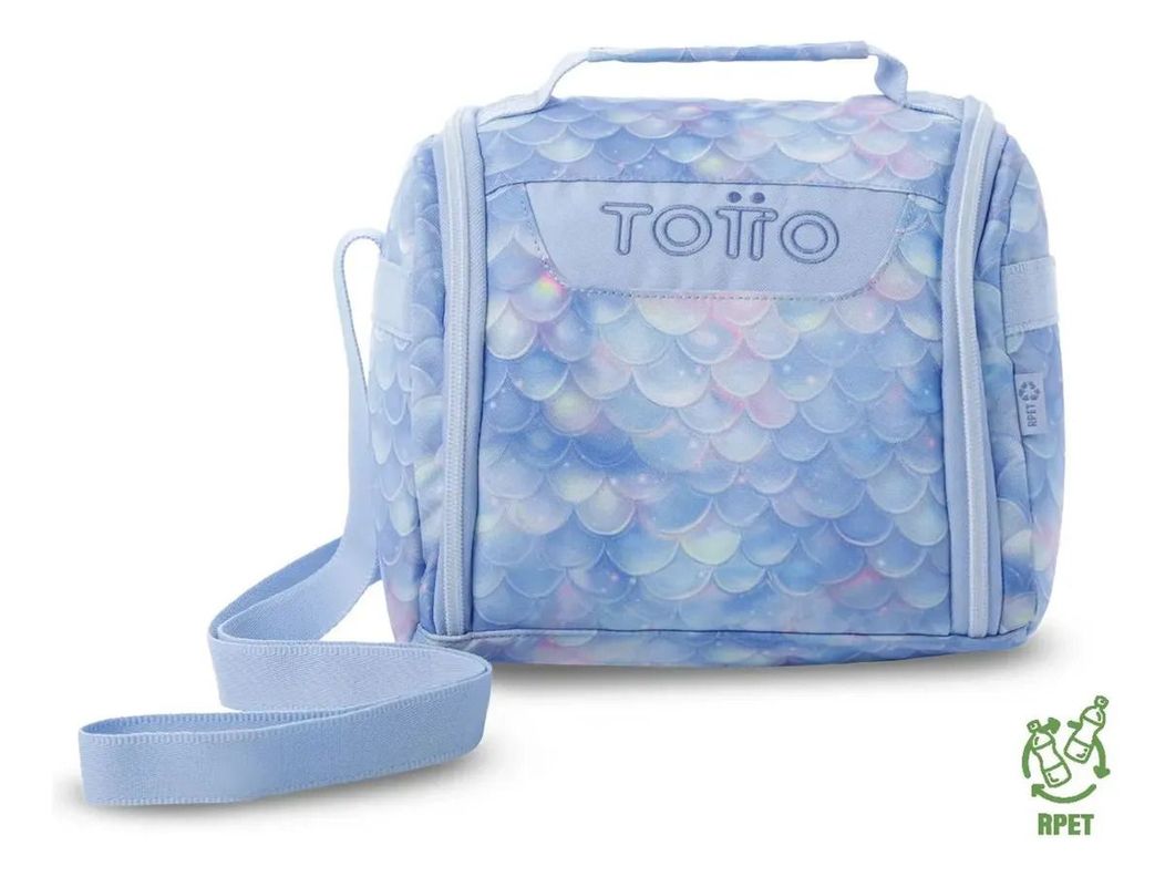 Lonchera Termica Para Mujer Resaltador Grande Azul L