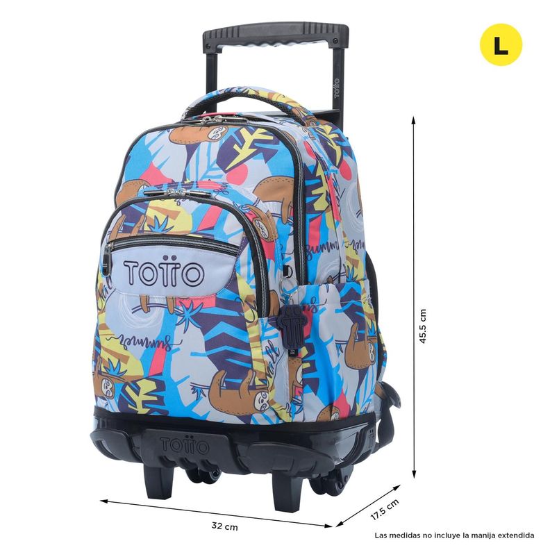 Mochila Escolar con Ruedas Bomper Renglon Lazel-2