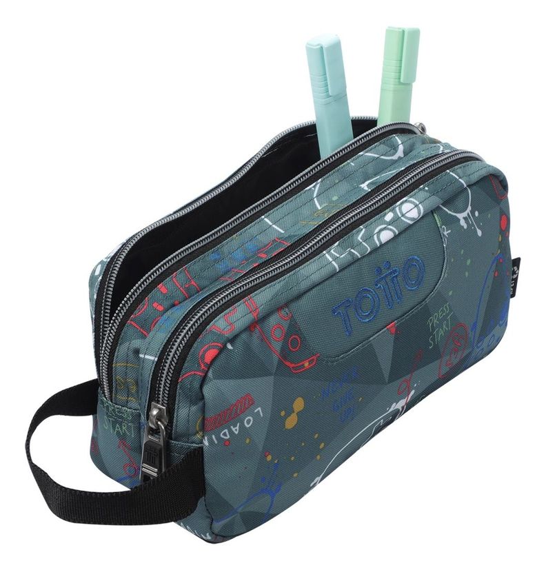 Estuche Totto Escolar para Lapices Impermeable Rpet de Niños26-3