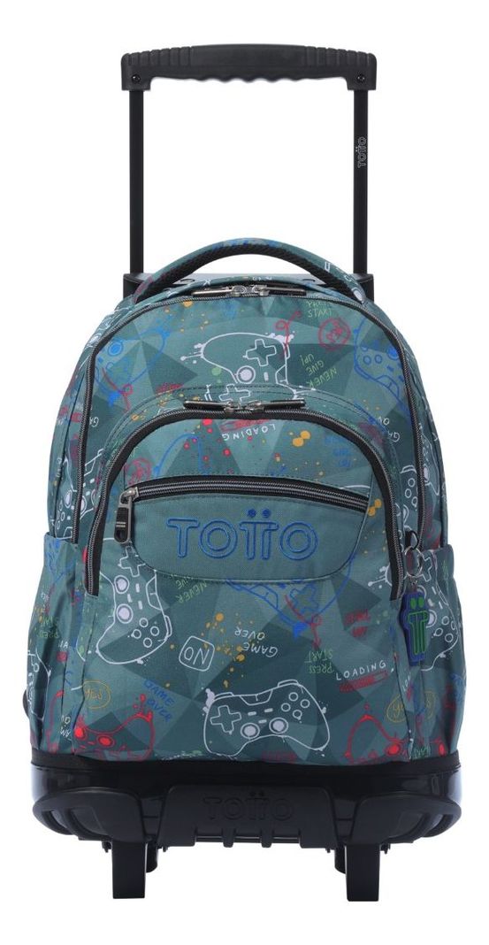 Mochila Urbana Notebook Escolar Ruedas Totto Classic Niño-0