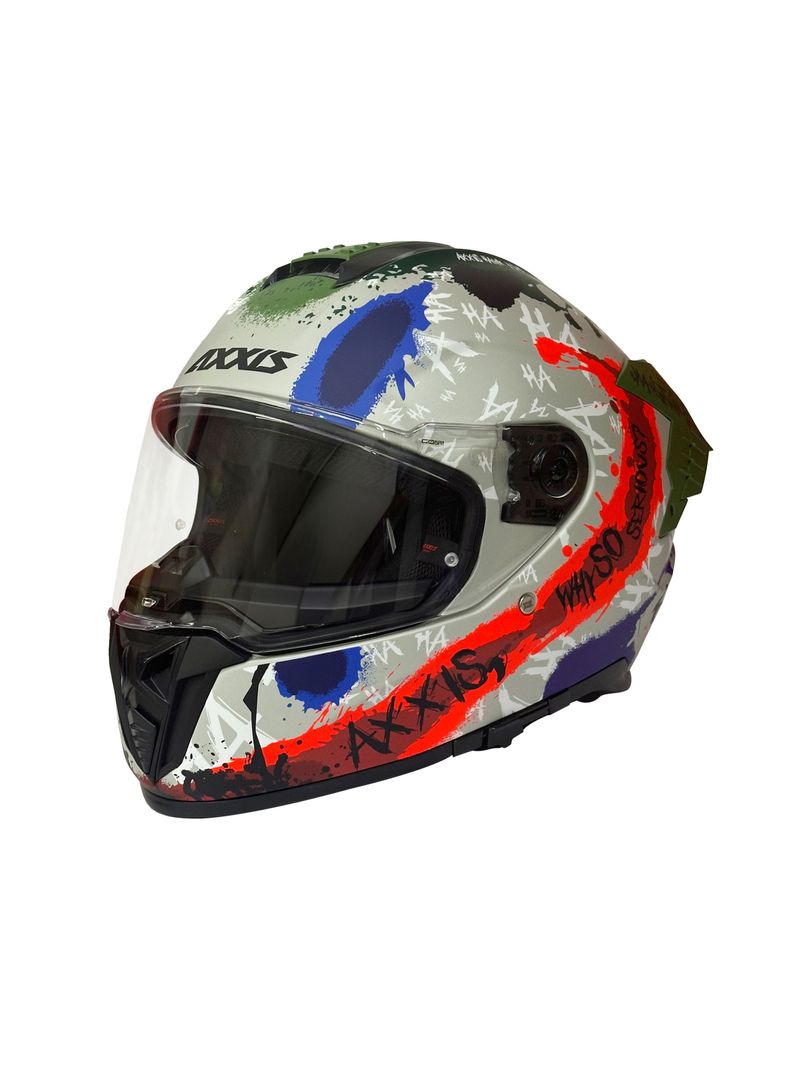 Casco Axxis Hawk Sv Evo Sick Joke A2 Gris Mate-0