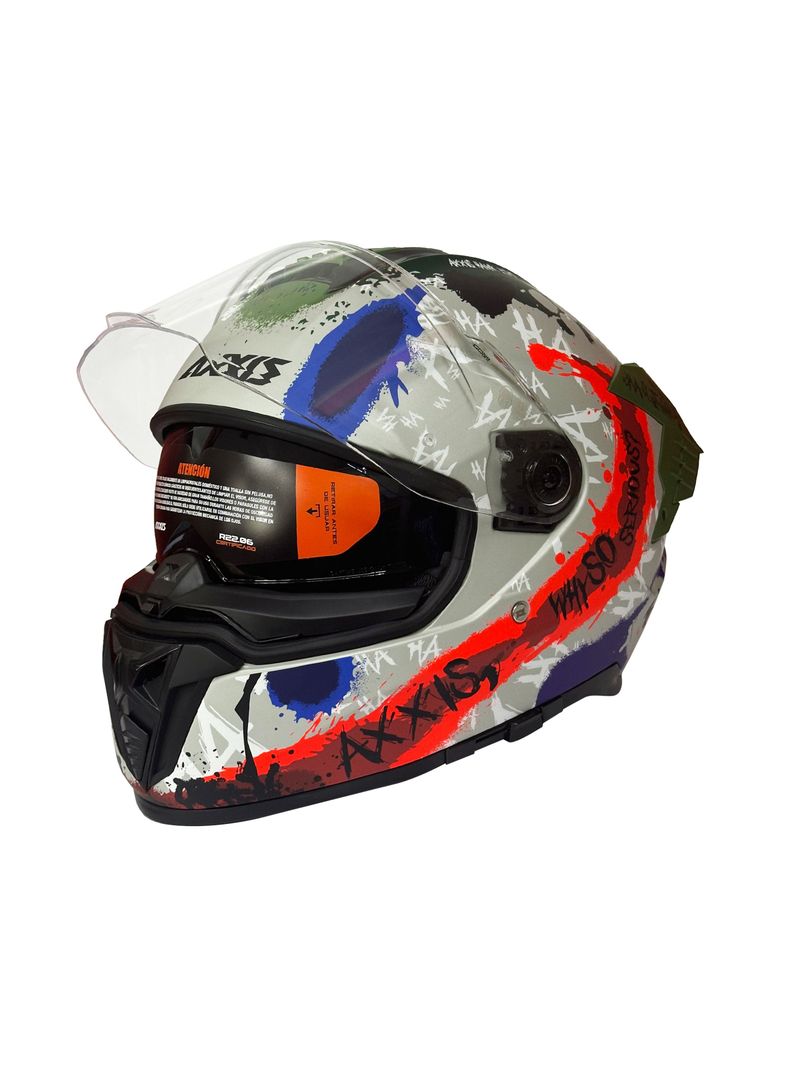 Casco Axxis Hawk Sv Evo Sick Joke A2 Gris Mate-1