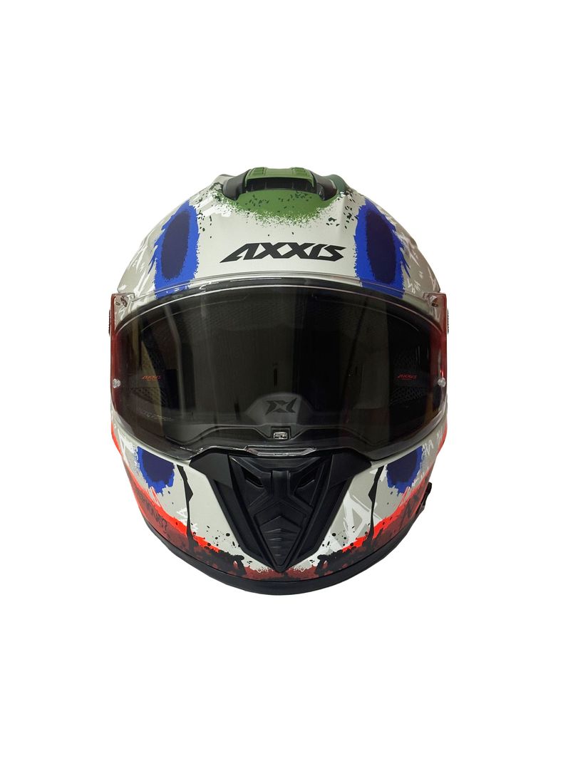 Casco Axxis Hawk Sv Evo Sick Joke A2 Gris Mate-2