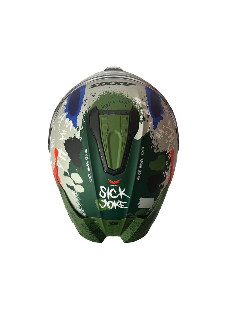 Casco Axxis Hawk Sv Evo Sick Joke A2 Gris Mate-4