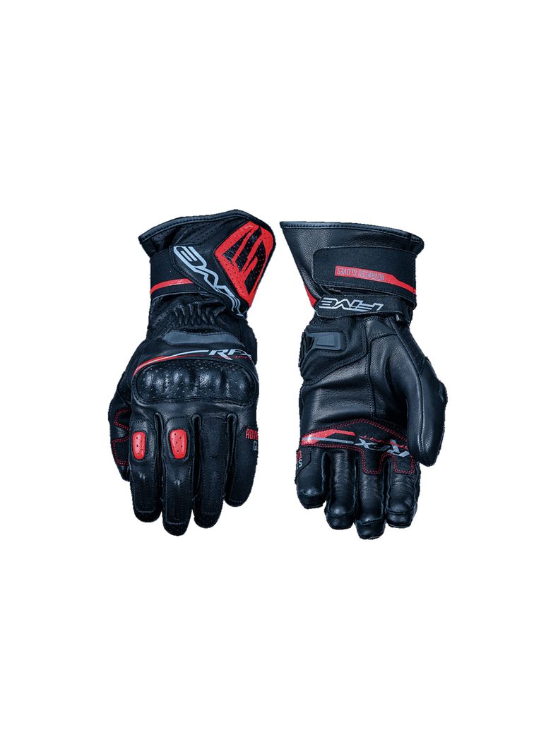 Guante de Moto Five RFX Sport Negro Rojo-0