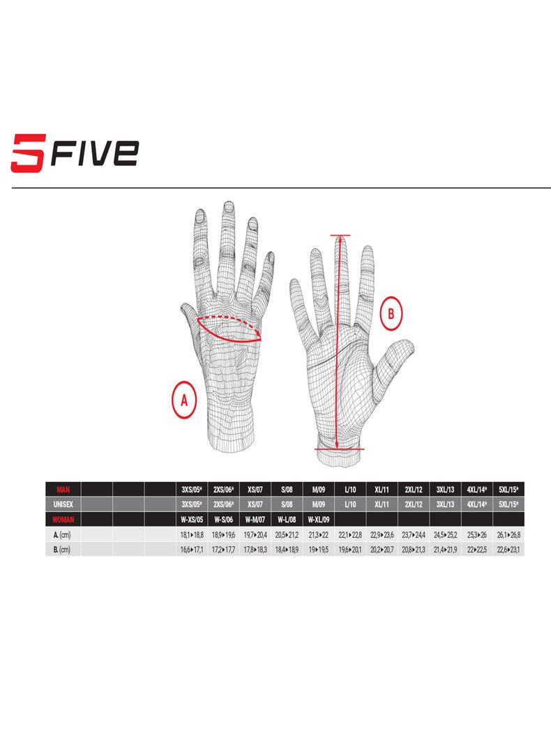Guantes De Moto Five RFX4 Blanco-1