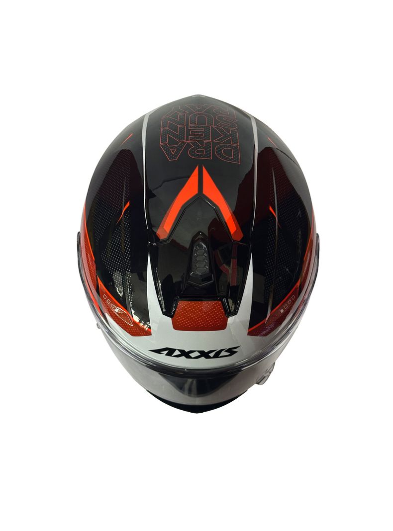 Casco Axxis Draken S Sunray B5 Rojo Fluor Brillo-2