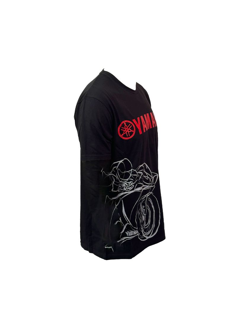 Polera De Hombre Manga Corta Hombre Shadow Negro-1