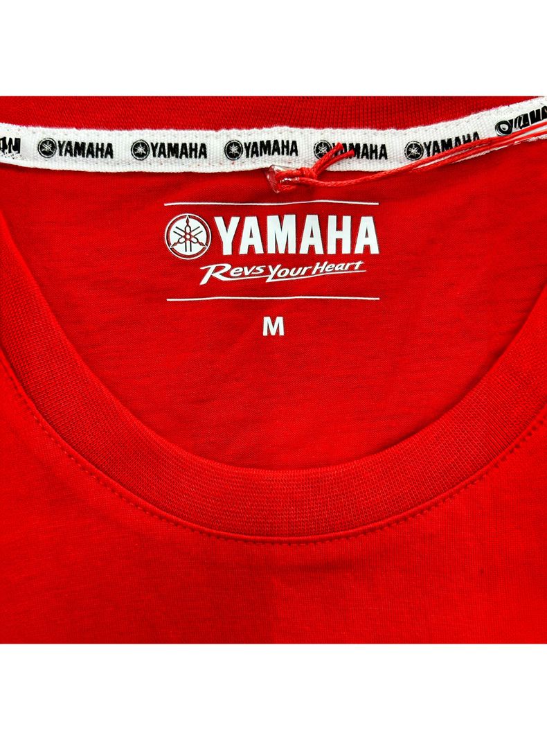 Polera De Hombre Manga Corta Yamaha Path Rojo-3