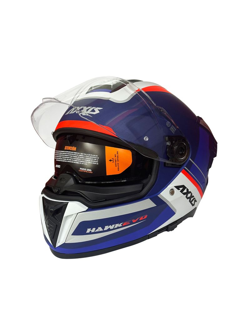 Casco Axxis Hawk Sv Evo Daytona C7 Azul Mate-1