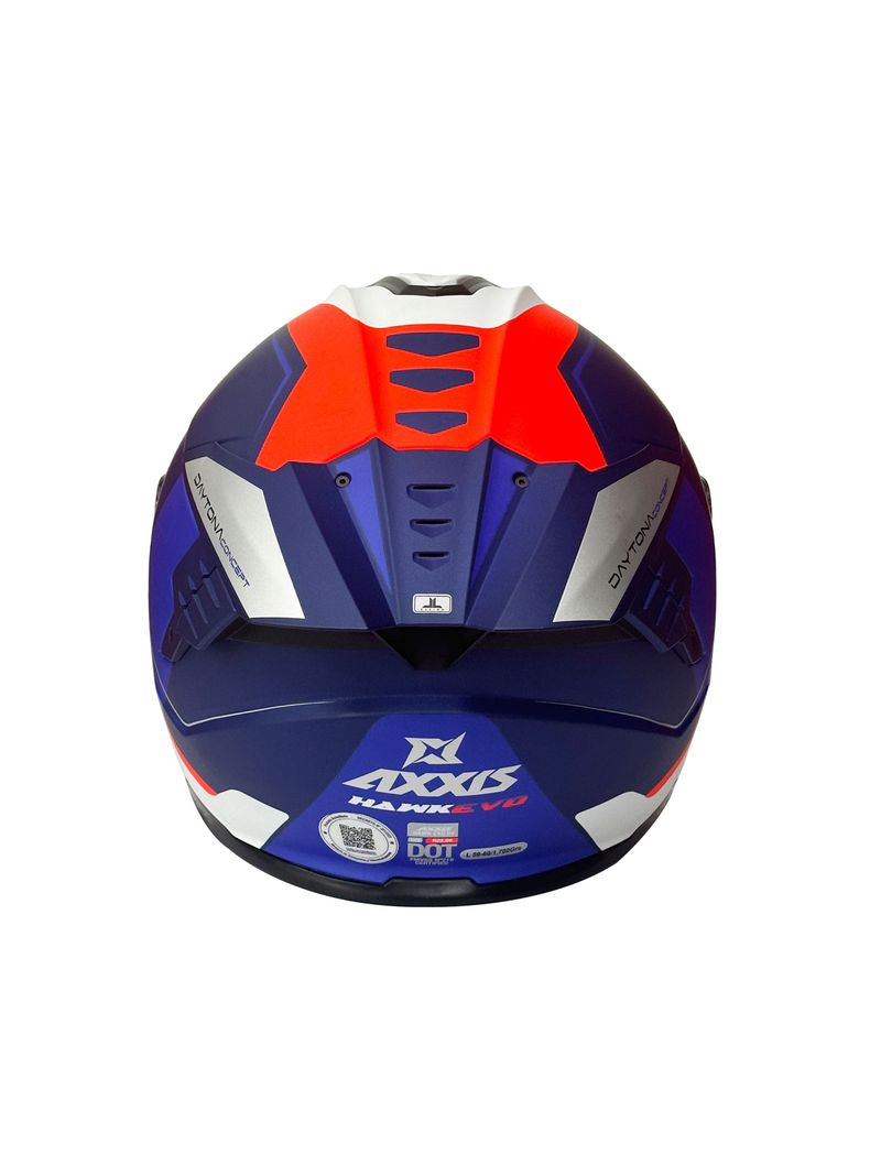 Casco Axxis Hawk Sv Evo Daytona C7 Azul Mate-2