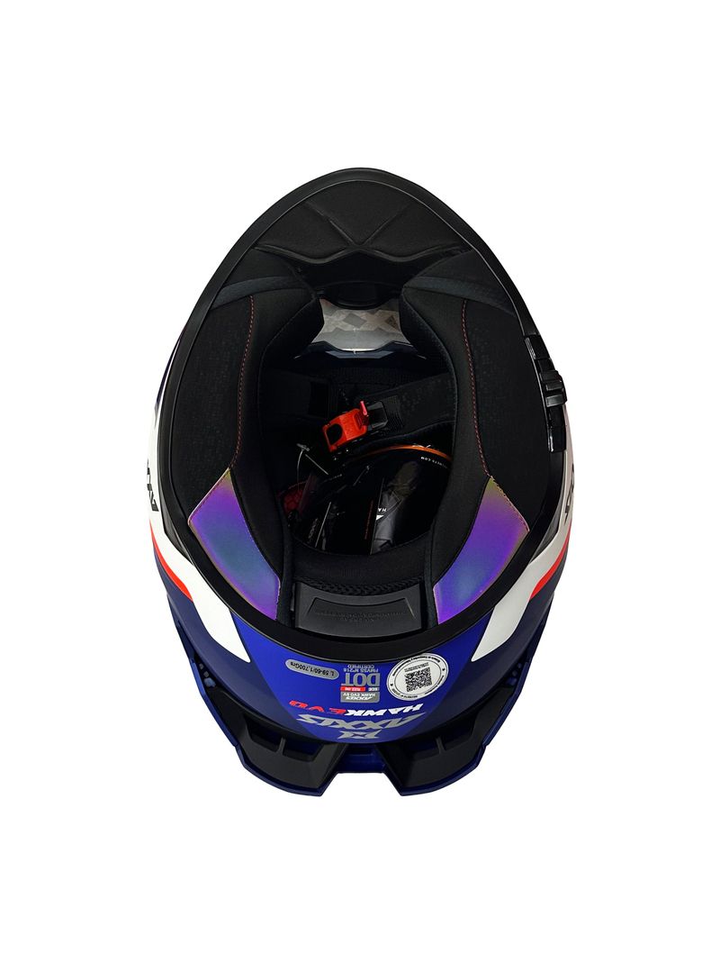 Casco Axxis Hawk Sv Evo Daytona C7 Azul Mate-5