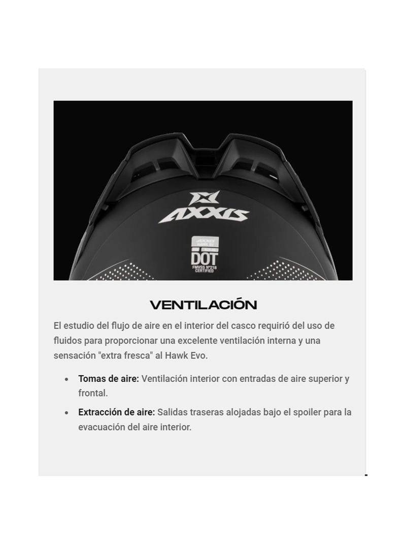 Casco Axxis Hawk Sv Evo Daytona C7 Azul Mate-9