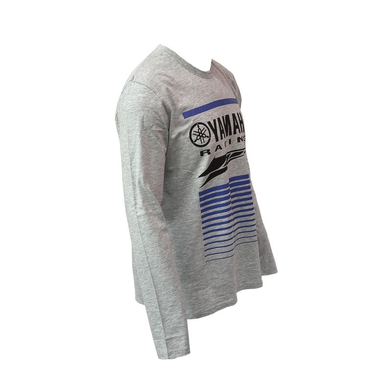 Polera De Hombre Manga Larga Yamaha Racing Gris-1