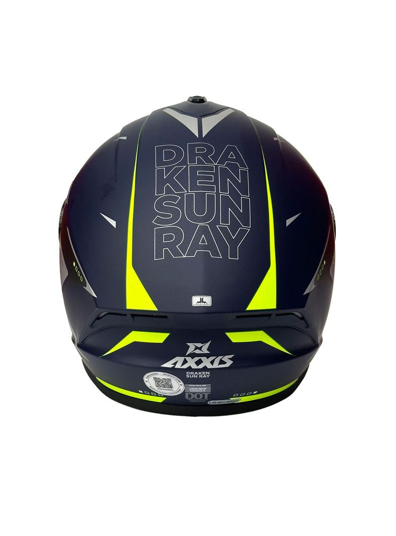 Casco Axxis Draken S Sunray C2 Flúor mate-3