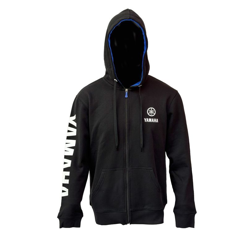 Polerón De Hombre Manga Larga Yamaha Full Zipper Negro-2