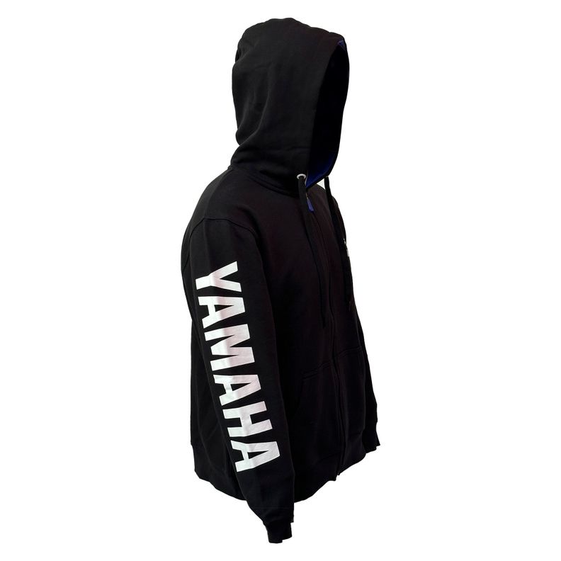 Polerón De Hombre Manga Larga Yamaha Full Zipper Negro-3