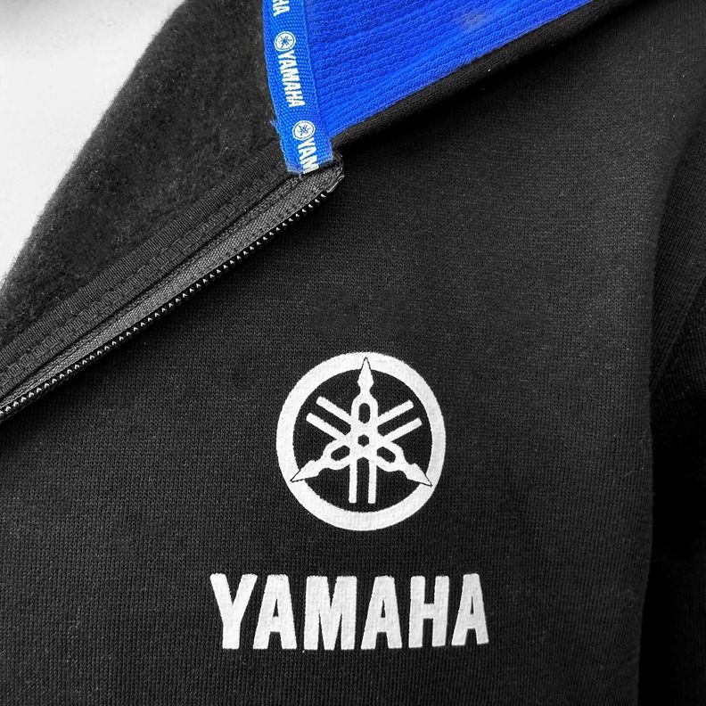 Polerón De Hombre Manga Larga Yamaha Full Zipper Negro-5