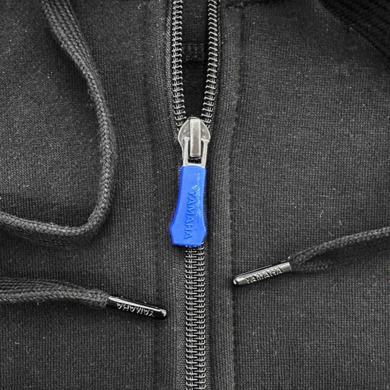 Polerón De Hombre Manga Larga Yamaha Full Zipper Negro-6