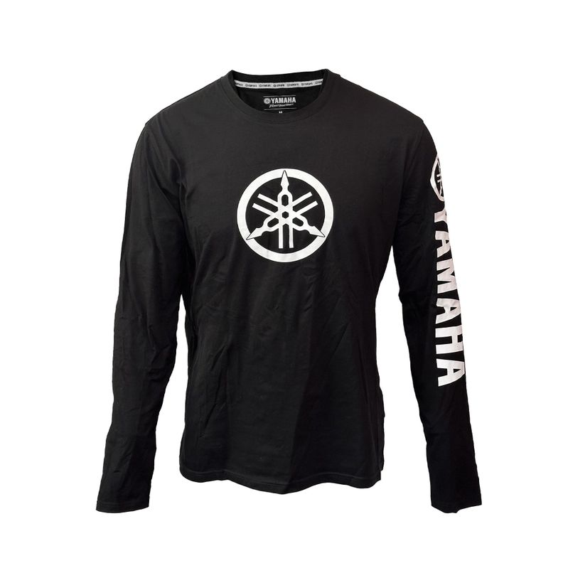 Polera De Hombre Manga Larga Yamaha Diapasón Negro-0