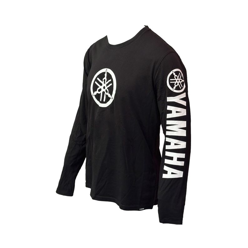 Polera De Hombre Manga Larga Yamaha Diapasón Negro-1
