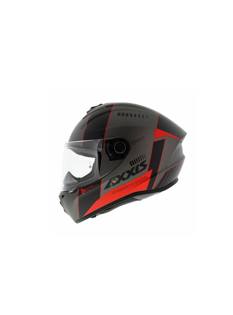 Casco axxis draken s mp4 Rojo + Visor Ahumado-3