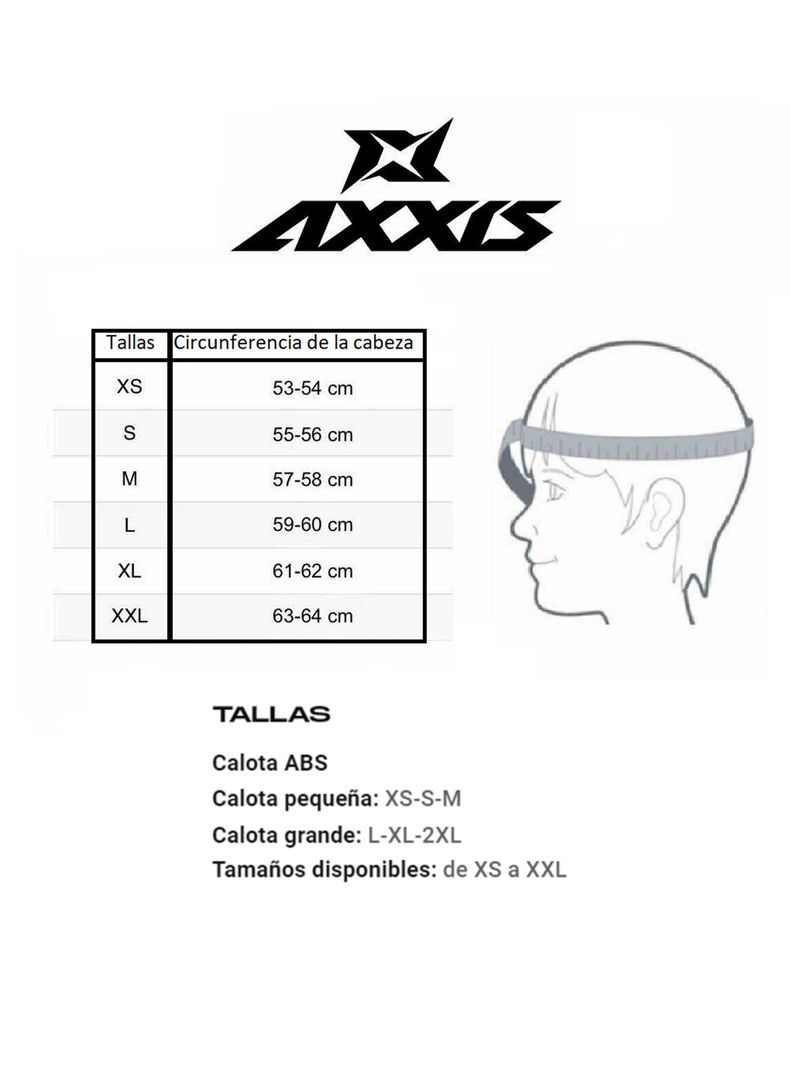 Casco axxis draken s mp4 Rojo + Visor Ahumado-4