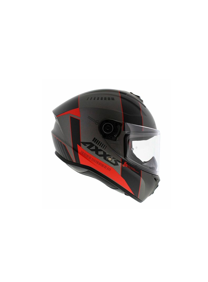 Casco axxis draken s mp4 Rojo + Visor Ahumado-7