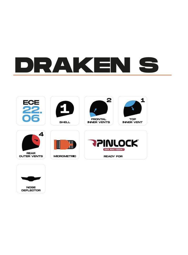 Casco axxis draken s mp4 Rojo + Visor Ahumado-8