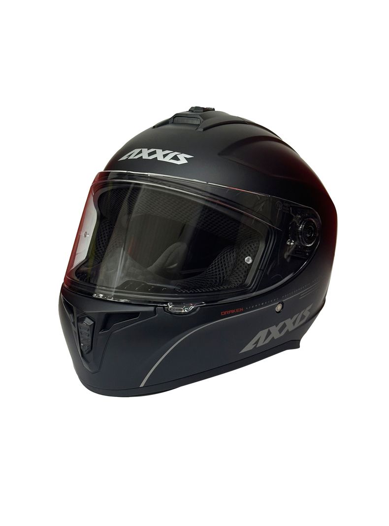 Casco Axxis Draken S Solid Negro Mate-0
