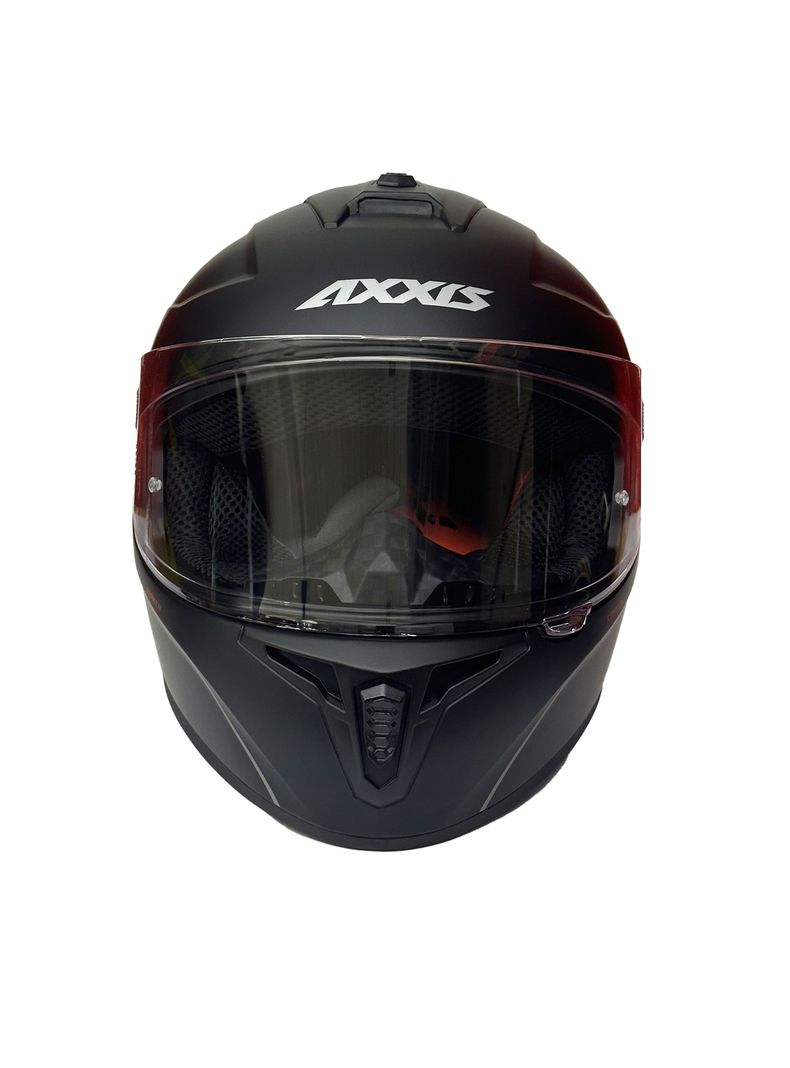 Casco Axxis Draken S Solid Negro Mate-1