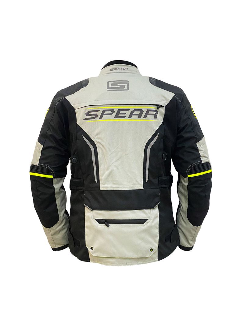 Chaqueta De Moto Spear Tornado Gris-2