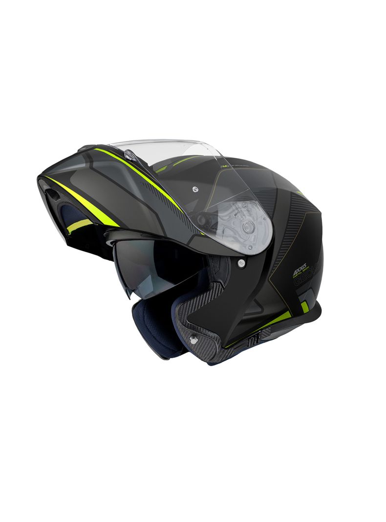 Casco axxis  gecko sv capital  amarillo fluor mate-2