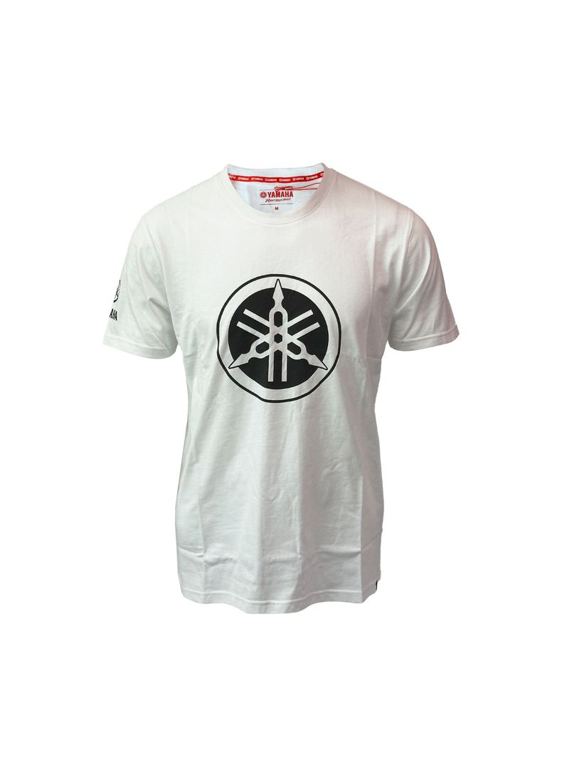 Polera De Hombre Manga Corta Yamaha Diapason Blanco-0