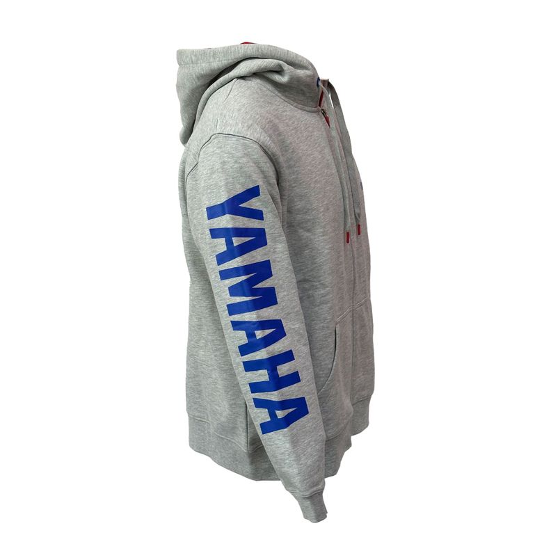 Polerón De Hombre Manga Larga Yamaha Full Zipper Gris-1