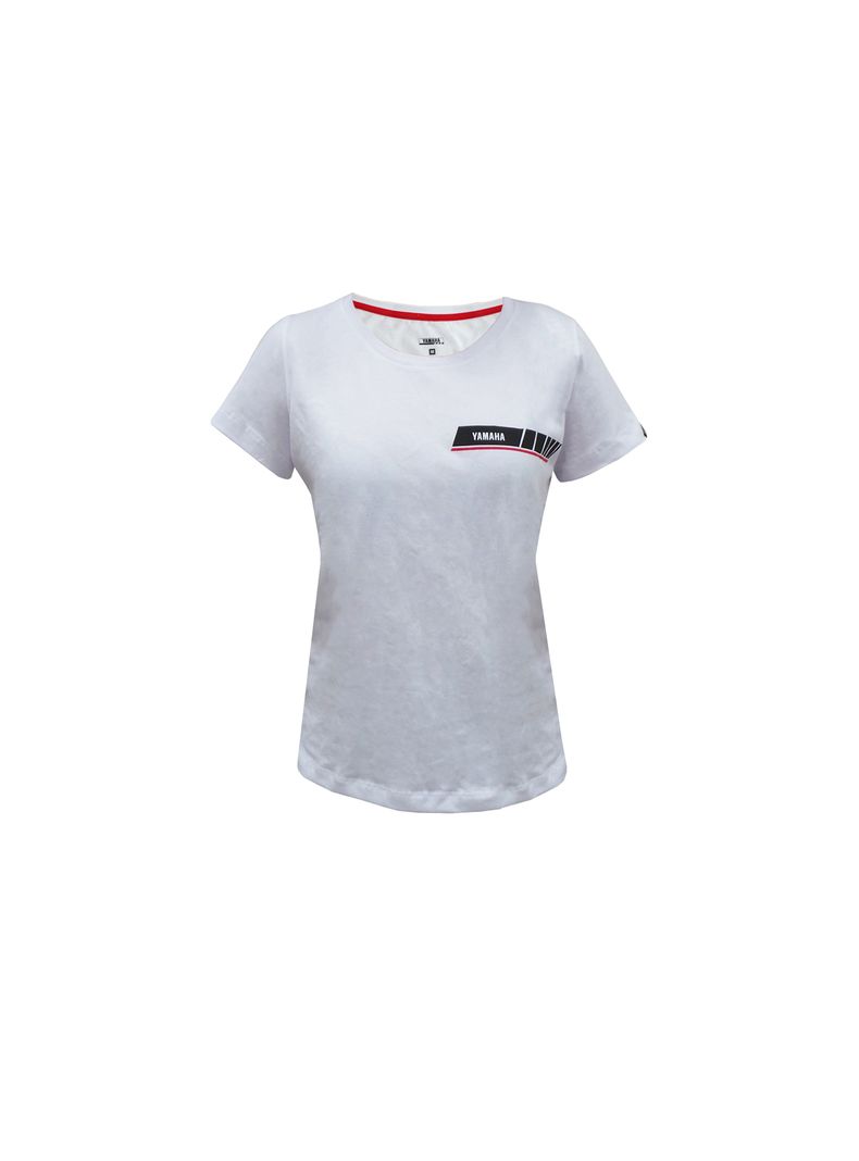Polera De Mujer Yamaha Blue Revs Blanco-0