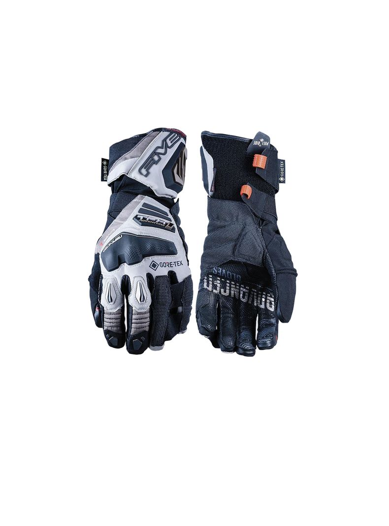 Guante de moto five TFX1 GTX Negro Gris-0