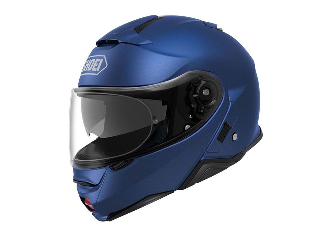 Kit Casco Moto Shoei Neotec 2 Azul Mate + 2 visores-0