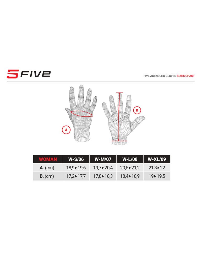 Guante de moto Five Glove Evo Woman Blanco-1