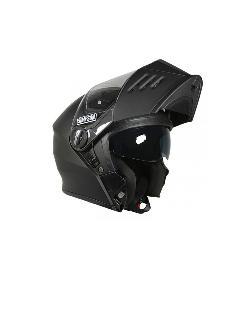 Casco de moto Simpson Darksome Negro mate-2