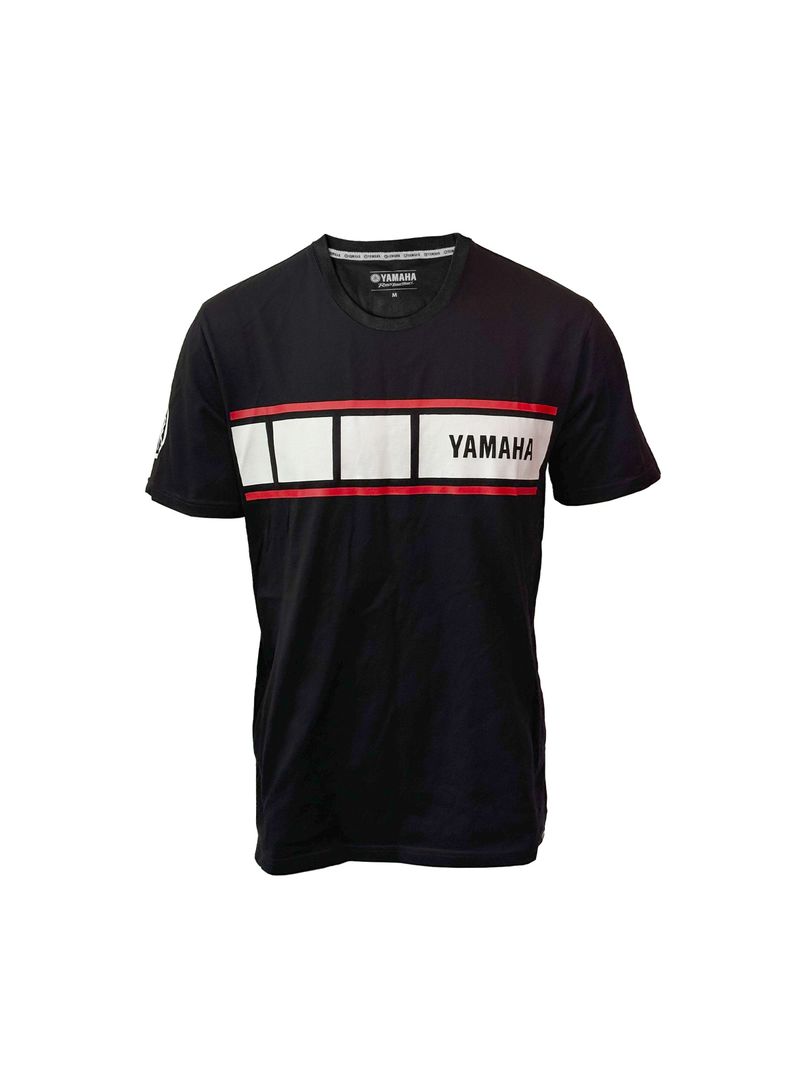 Polera De Hombre Manga Corta Yamaha Ribbon Negro-0