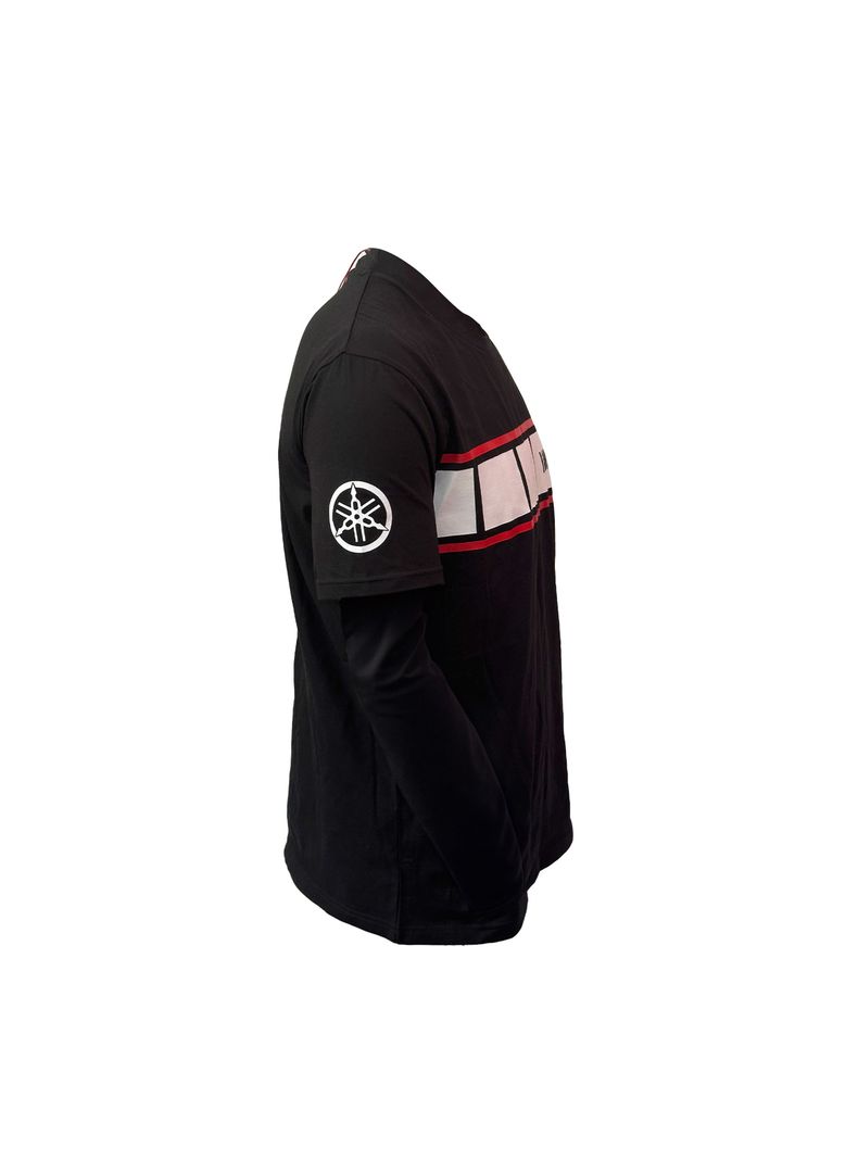 Polera De Hombre Manga Corta Yamaha Ribbon Negro-1