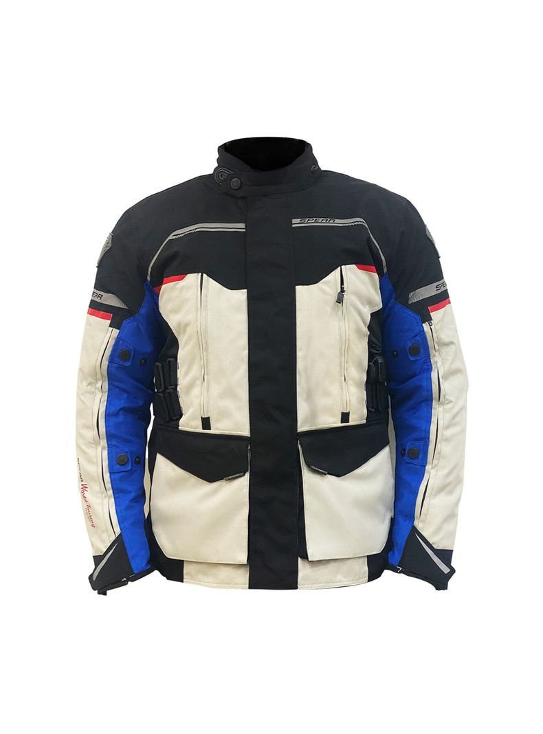 Chaqueta De Moto Spear World Touring Gris-0