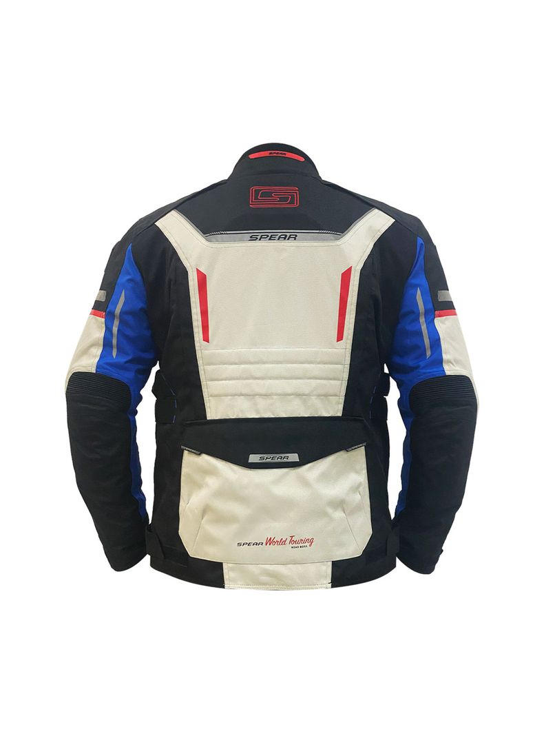 Chaqueta De Moto Spear World Touring Gris-2