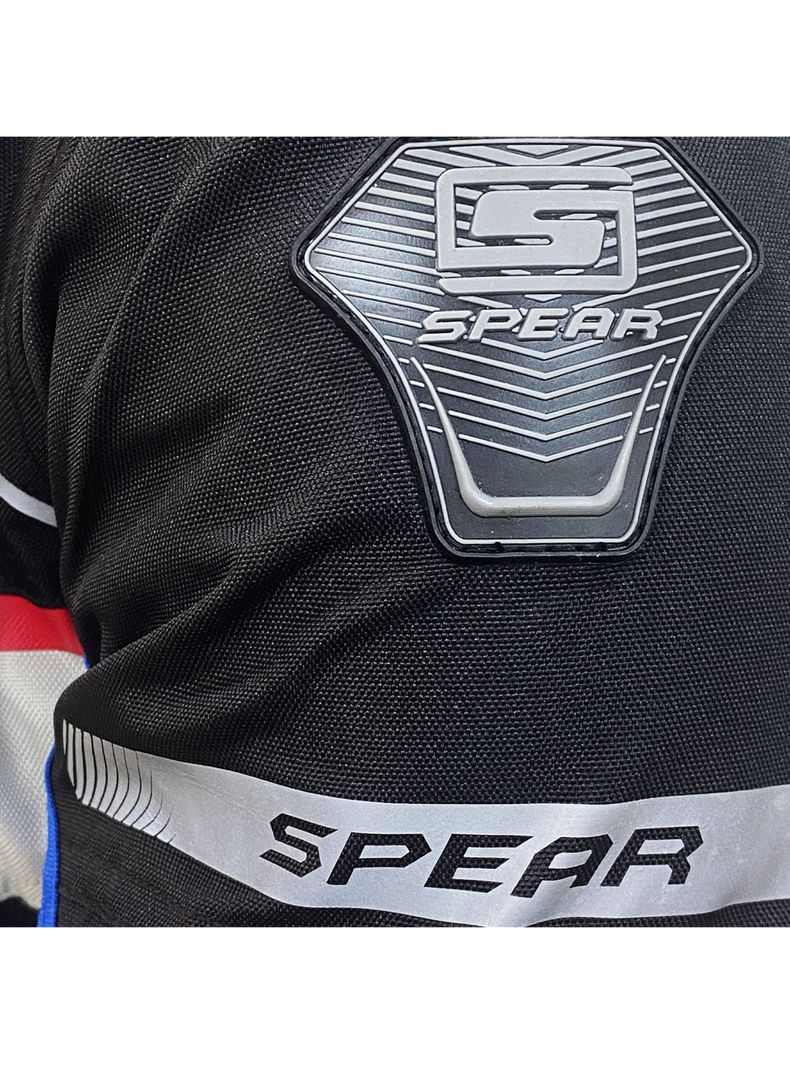 Chaqueta De Moto Spear World Touring Gris-3
