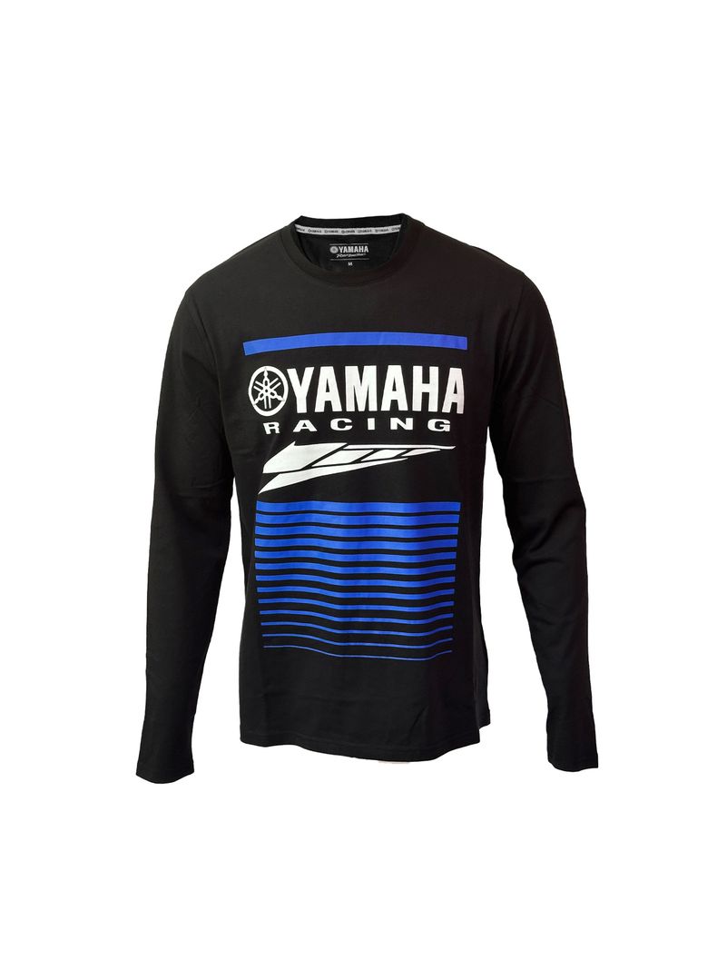 Polera De Hombre Manga Larga Yamaha Racing Negro-0