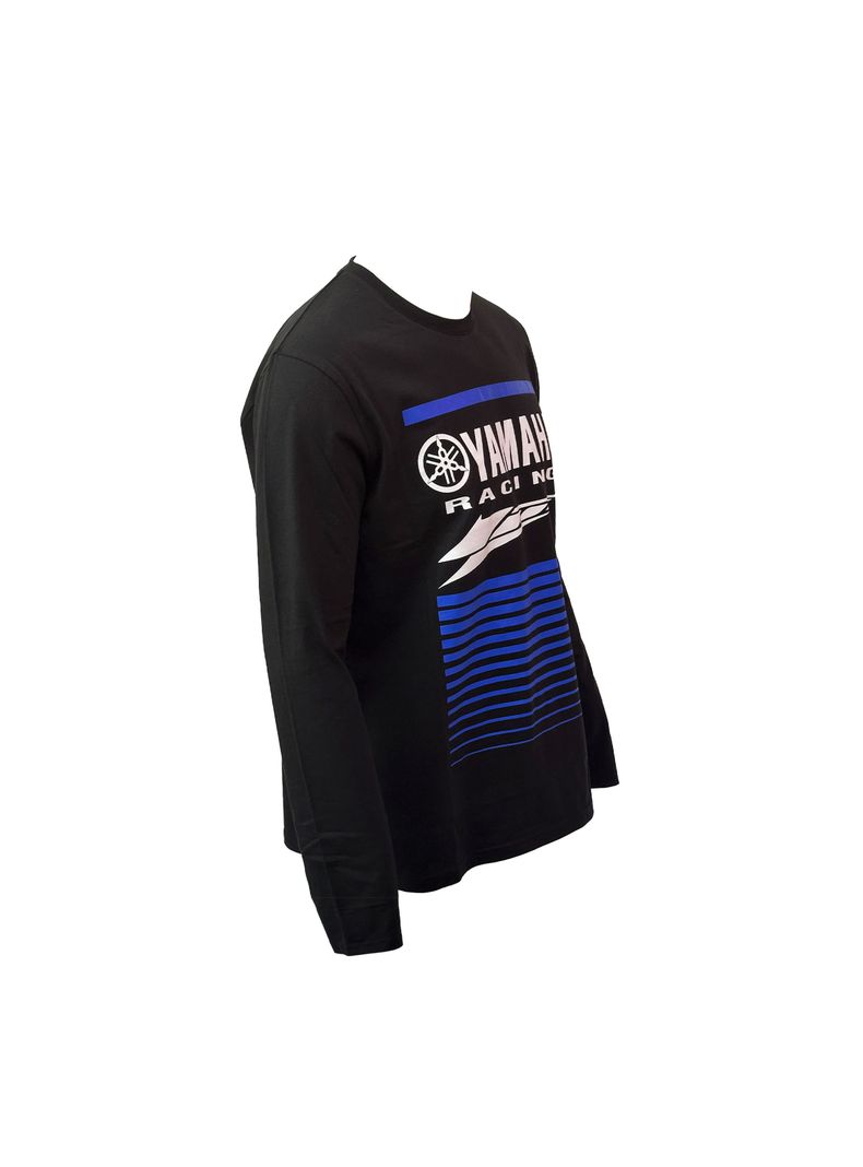 Polera De Hombre Manga Larga Yamaha Racing Negro-1