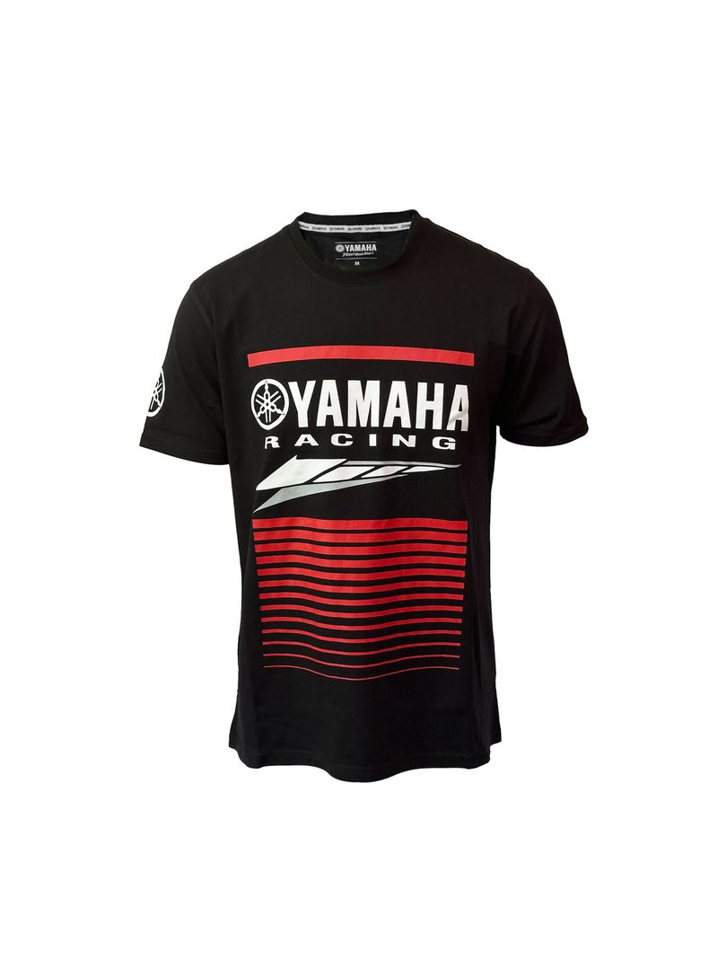 Polera De Hombre Manga Corta Yamaha Racing Negro-0