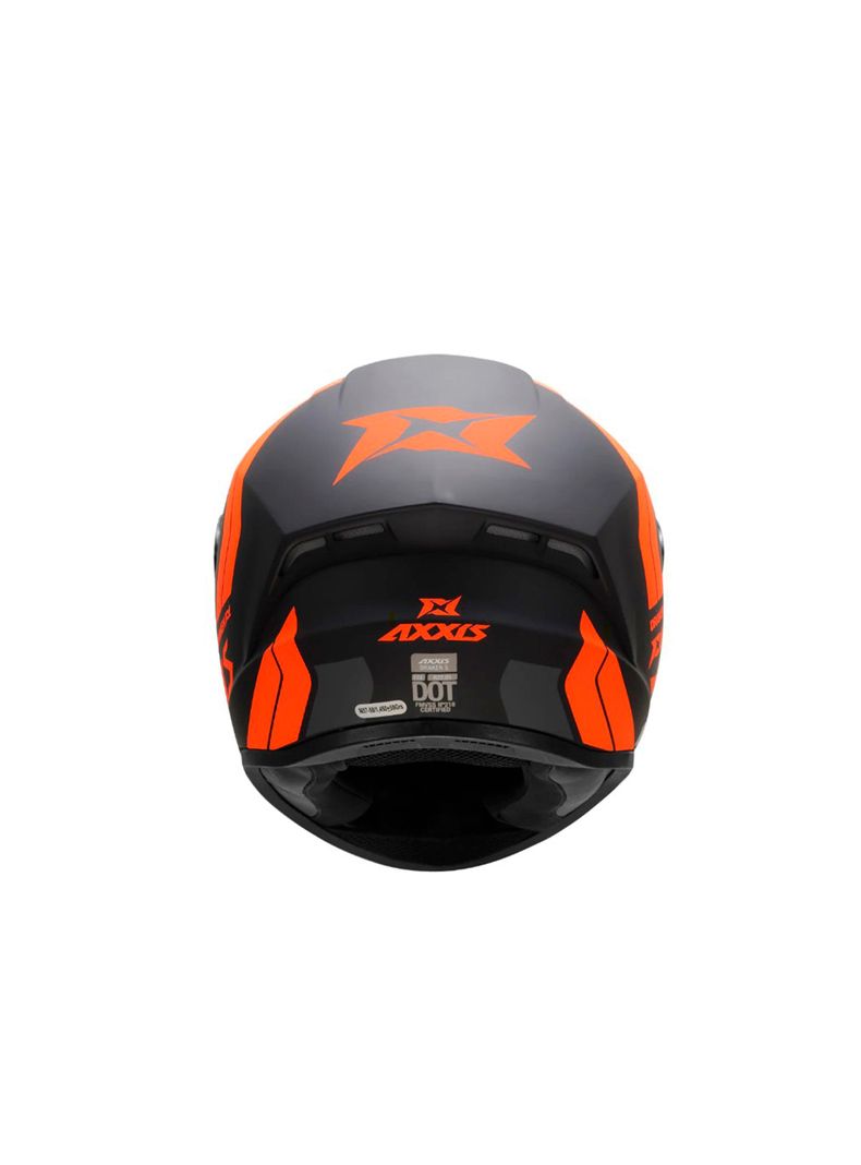 Kit Casco axxis draken s slide naranja + Visor ahumado-3